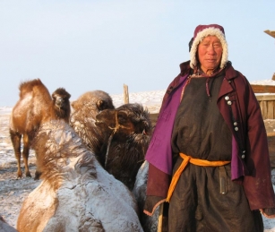 Panoka interviewed nomadic herders including 77-year-old Adiyasuren (above) in central Mongolia