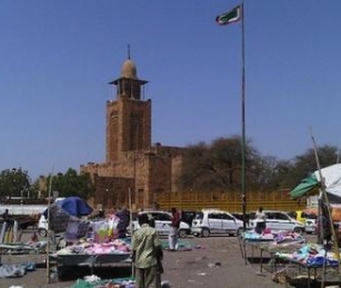 An outdoor market in Juba, South Sudan.