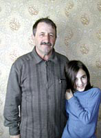 Photo: Magomed Surov and his daughter Fatima