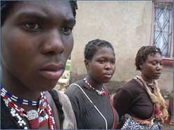 Three sangomas in training