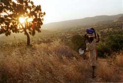 A young girl in rebel-controlled Sudan