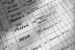 The Muynak Harbor ship's log