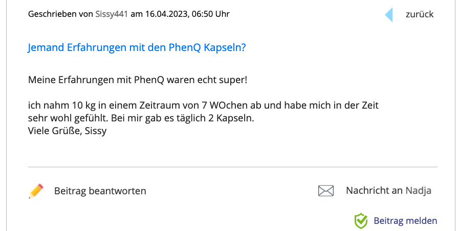 phenq Erfahrungsbericht Bewertung Erfahrungen PhenQ